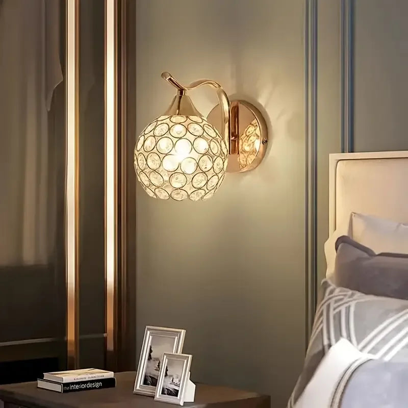 AureliaLux – Moderne Kristallen Wandlamp - wandlamp