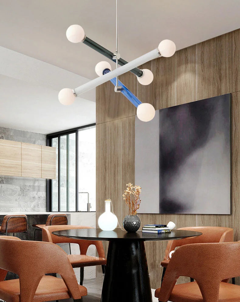ArtGlow Moderne Kleurrijke Kroonluchter - hanglampen - detail