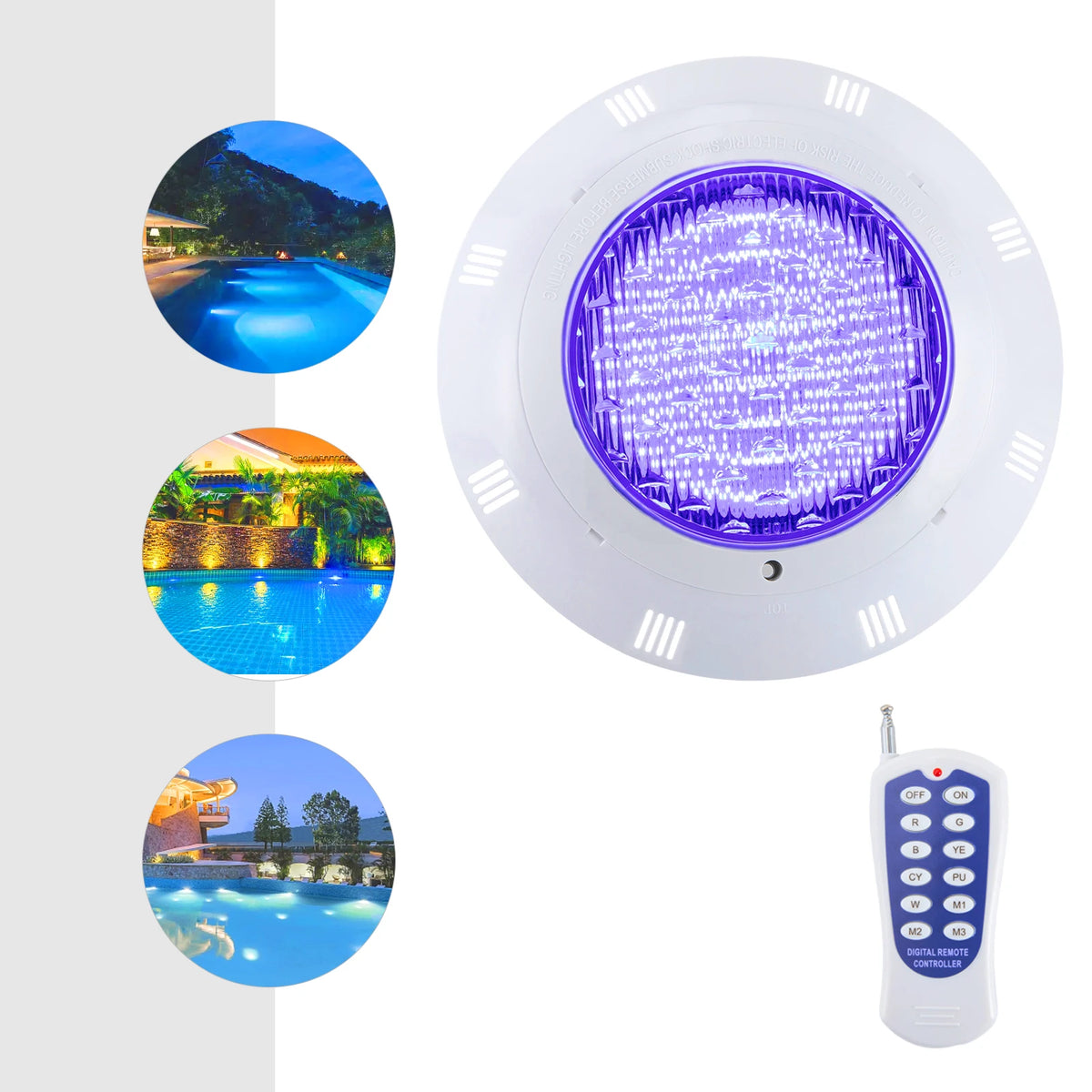 AQUAGLOW 360 RGB LED Zwembadlamp - buitenverlichting - close-up