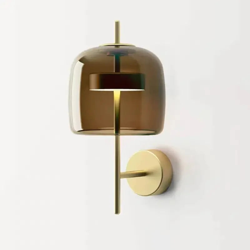 LumiVerre – Elegante Glazen Wandlamp - wandlamp - close-up