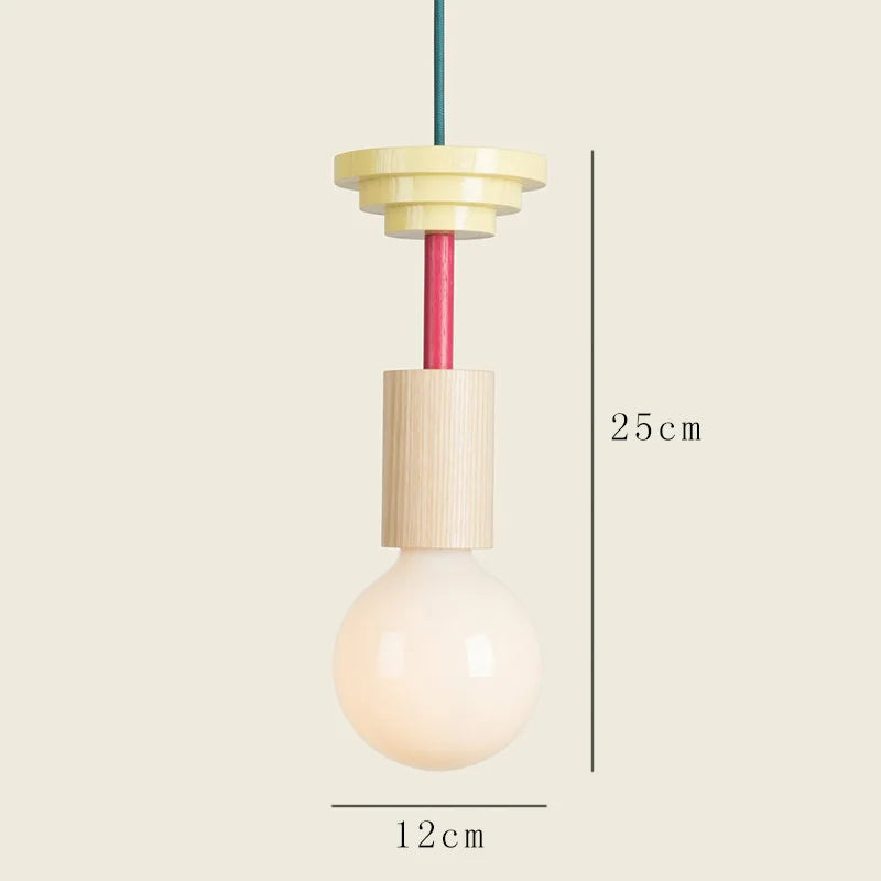 Nordic Wooden Glow - plafondlamp - materiaaldetail