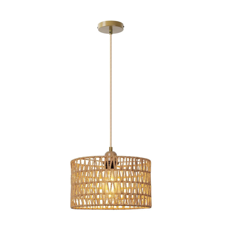 NaturaRiet Rieten Hanglamp – Authentieke Sfeer in een Modern Jasje