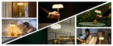 LumiVintage 3000 – Retro LED Tafellamp met Touchbediening en 3000mAh Oplaadbare Batterij