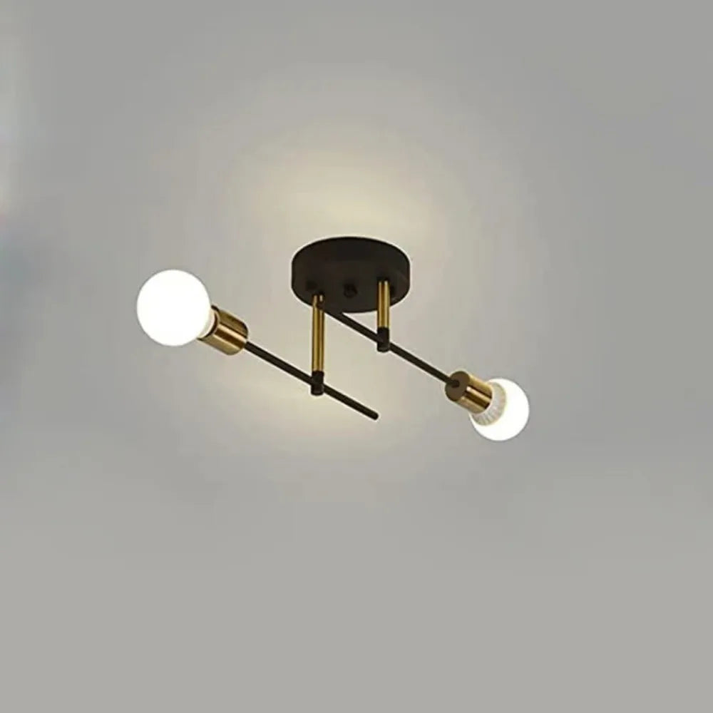 VintageGlow Dubbele Kop Plafondlamp - plafondlamp - sfeerbeeld