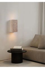 StoneBloc Buitenwandlamp – Natuurlijke Steenlook Wandlamp voor Tuin, Hal & Badkamer
