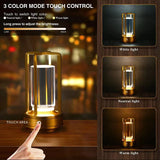 LumiCrystal Oplaadbare LED Tafellamp met Touch