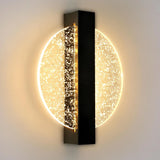 LumaLeaf Rond Wandpaneel – Moderne LED Wandlamp met Zilveren Blad & Warm Licht (3500K)