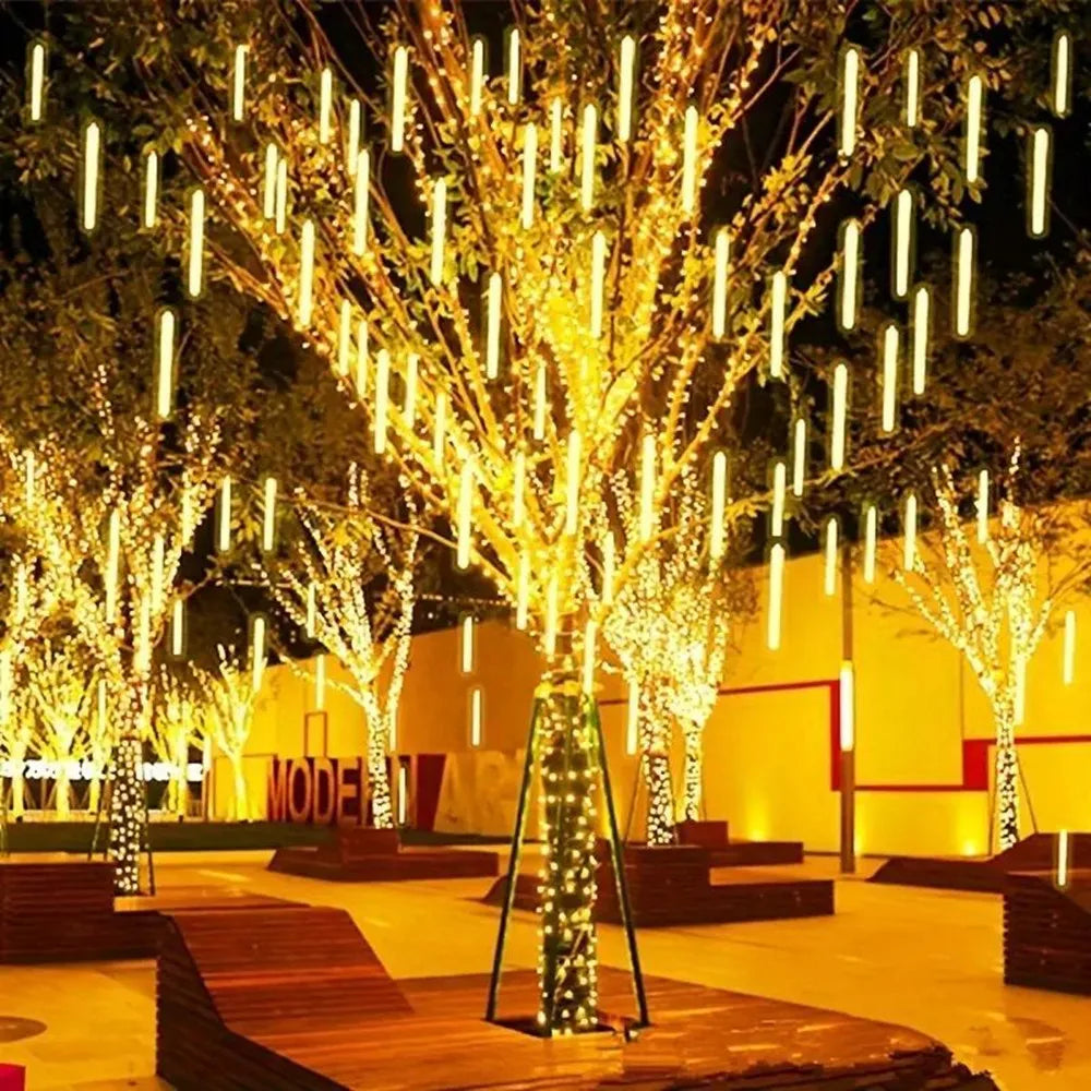 LumiRegen 50cm LED Vallende Sterren Regen-kerstverlichting - buitenverlichting - detail