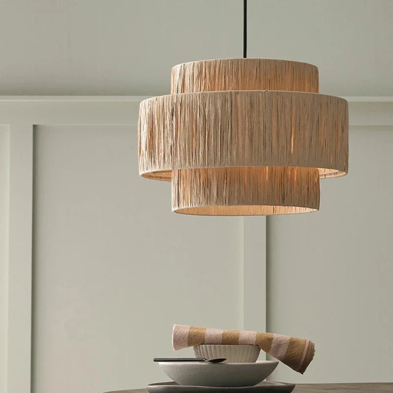ZENLUMI Japanse Rieten Hanglamp - hanglampen - in de kamer