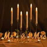 LumenAcry Heldere Acryl Kandelaar Set (3-delig)