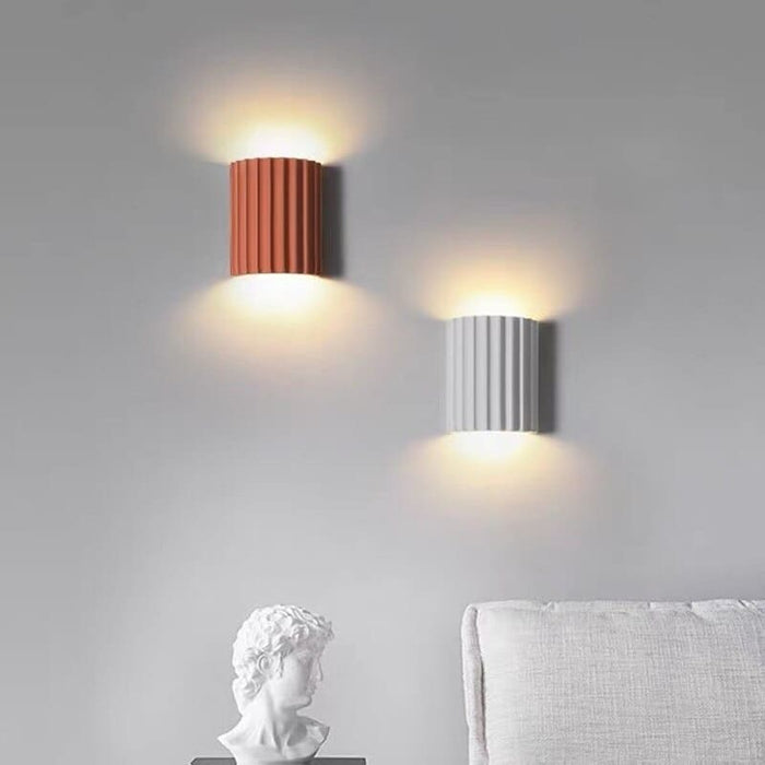 Moderne Halfronde Wandlamp Van Hars Voor De Woonkamer - wandlampen - gemonteerd