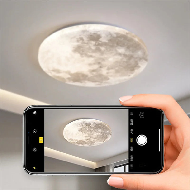 MoonAura LED Plafondlamp - plafondlamp - close-up