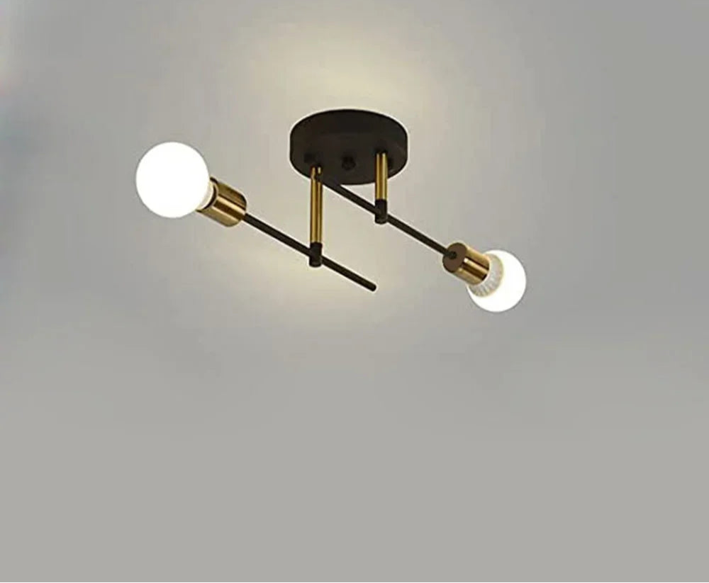 VintageGlow Dubbele Kop Plafondlamp - plafondlamp