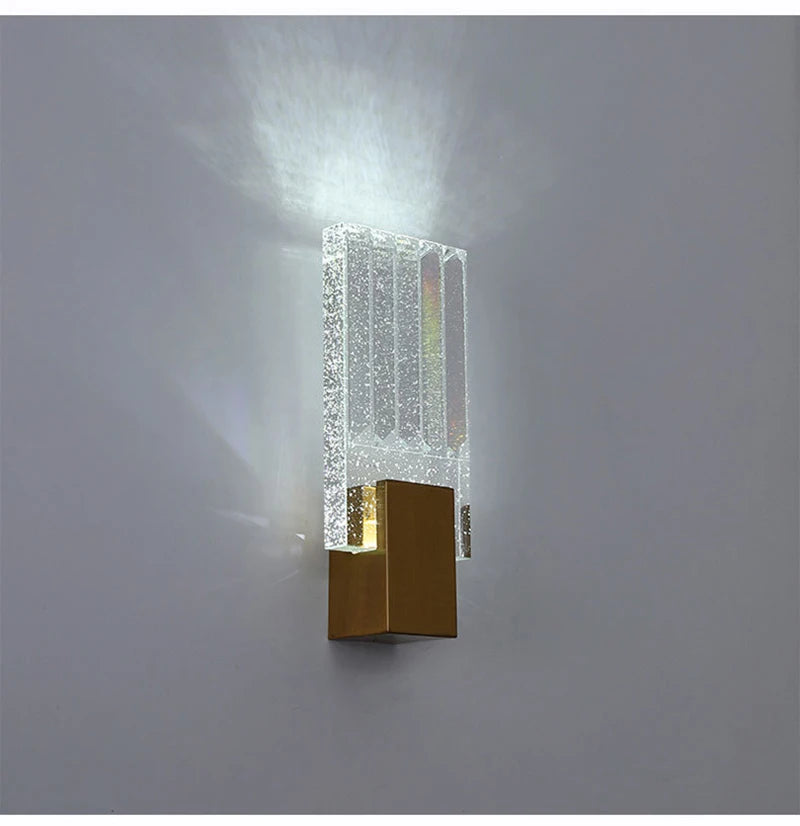 AuroraLux Bubble Wandlamp – Luxe Gouden LED - wandlamp - in de kamer