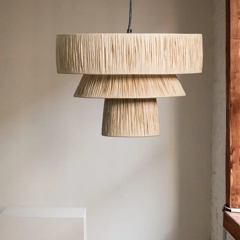 ZENLUMI Japanse Rieten Hanglamp