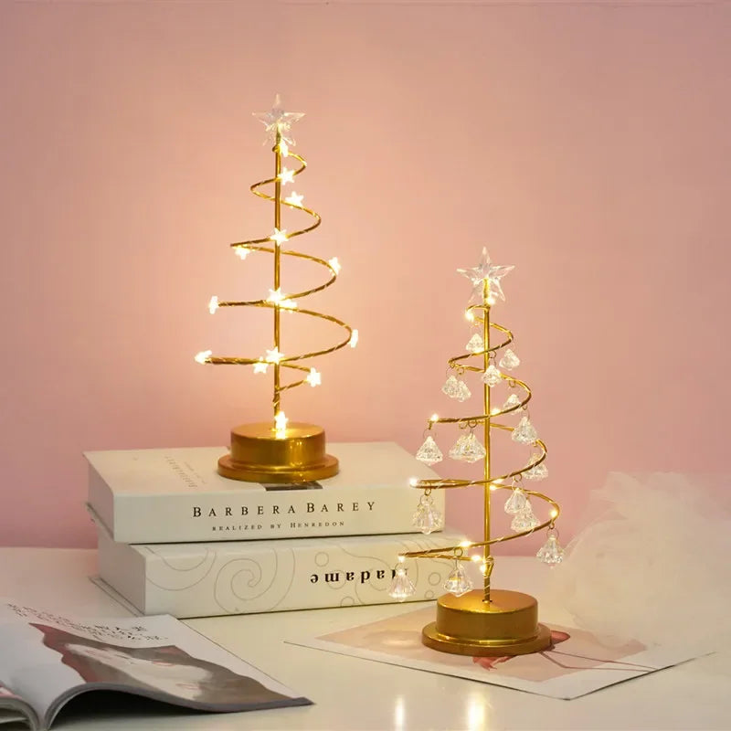 LumiSpiral Kristallen Kerstboom Tafellamp