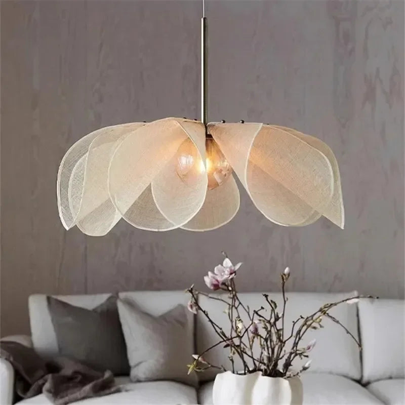 SabiFlora Wabi-Sabi Stoffen Hanglamp - plafondlamp - in de kamer