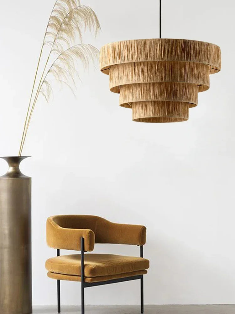 ZENLUMI Japanse Rieten Hanglamp