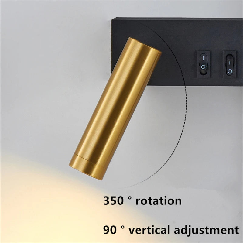 AuroraLuma Nordic Dual LED Wandlamp - wandlamp - in de kamer