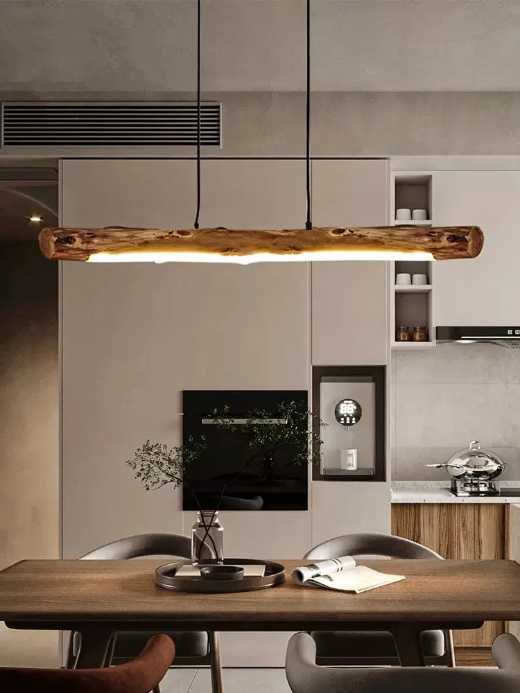 Minimalistische Houten Hanglamp - hanglampen - detail