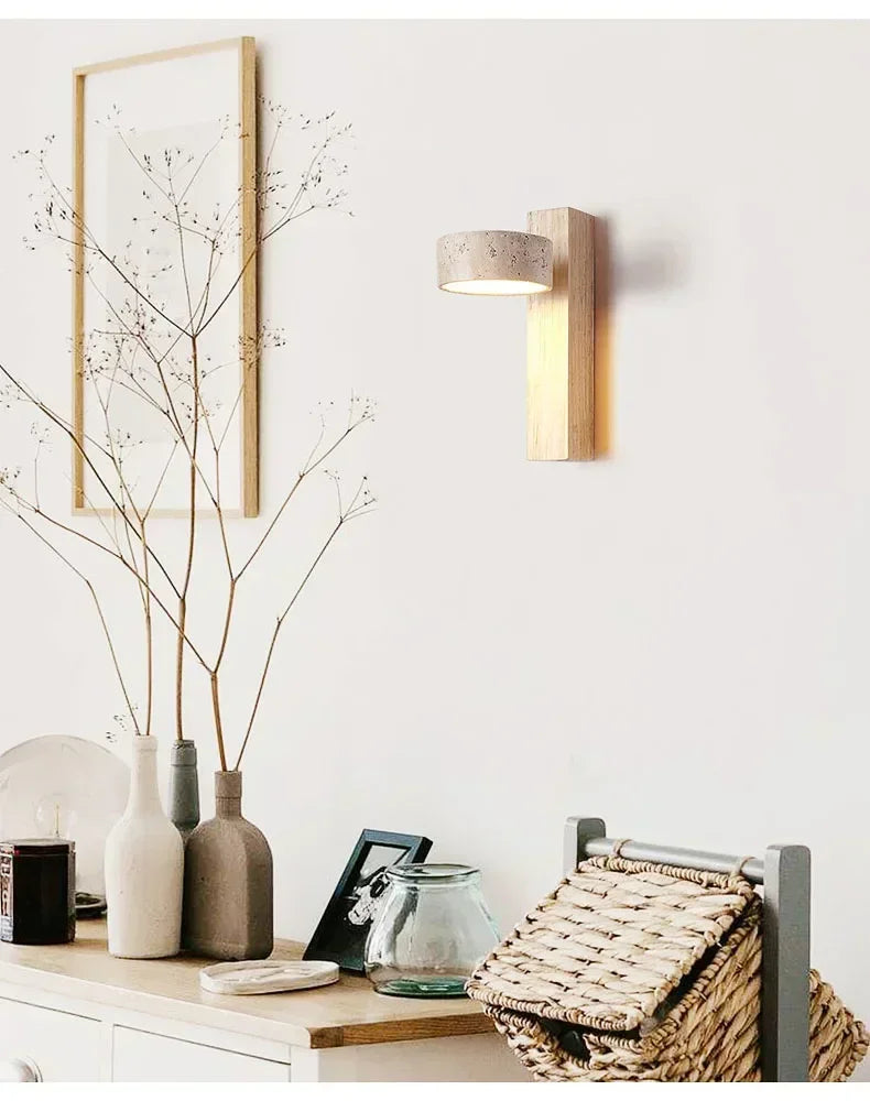 AureaCave Wabi-Sabi Travertin Wandlamp