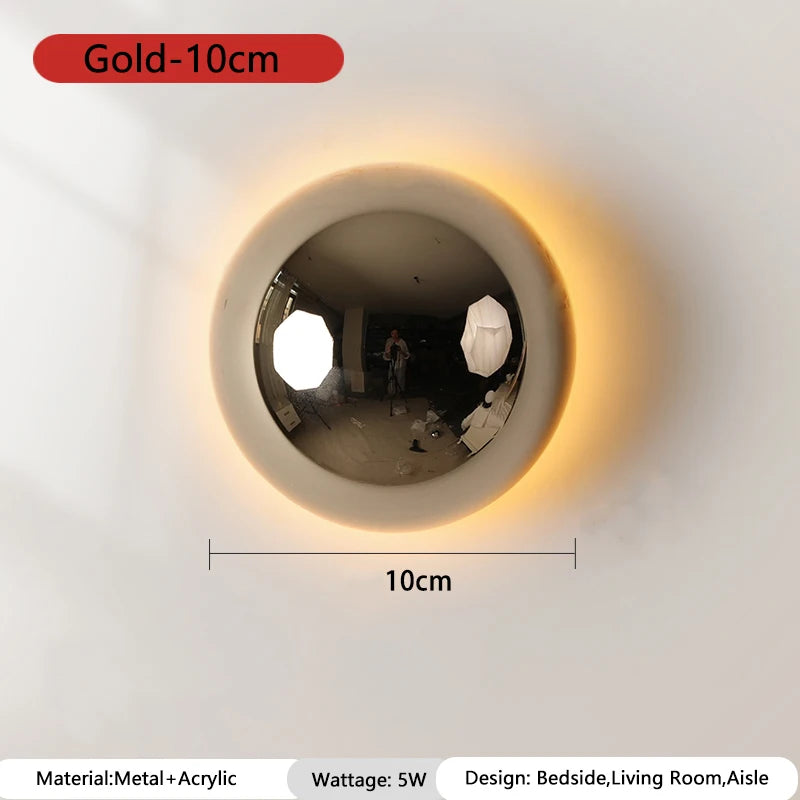 LumiBau Luxe Bauhaus Ronde Wandlamp