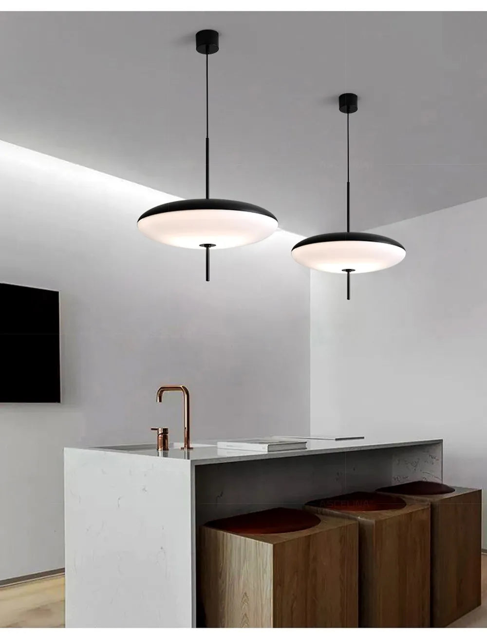 Moderne Vliegende Schotel Hanglamp - hanglampen - sfeerbeeld