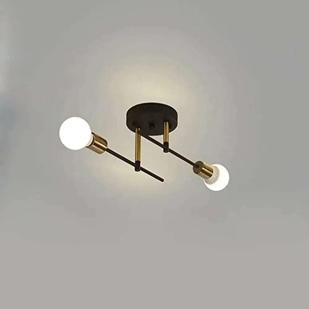 VintageGlow Dubbele Kop Plafondlamp - plafondlamp - gemonteerd