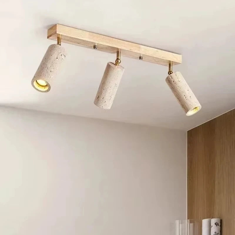 Travertin Plafondlamp - plafondlamp - detail