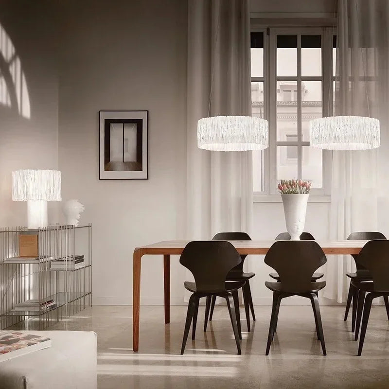 Moderne LED Ring Chandelier - hanglampen - zijaanzicht