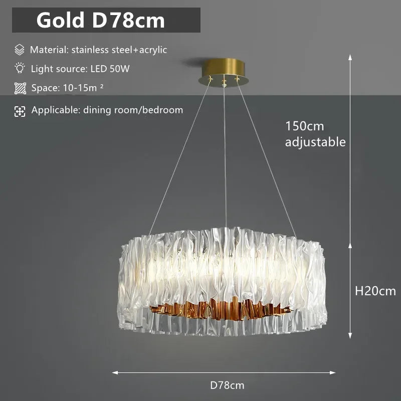 Moderne LED Ring Chandelier - hanglampen - gemonteerd
