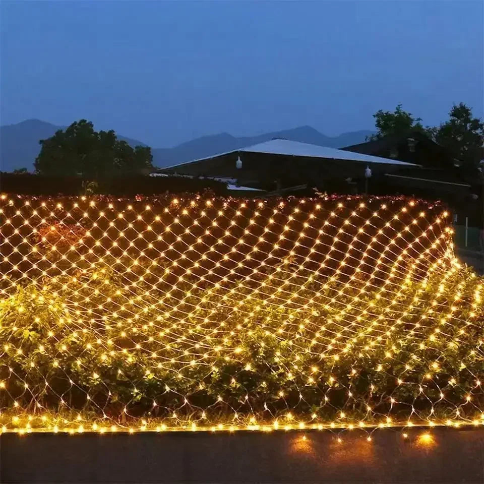LED Kerstverlichting Netvormig - buitenverlichting - sfeerbeeld