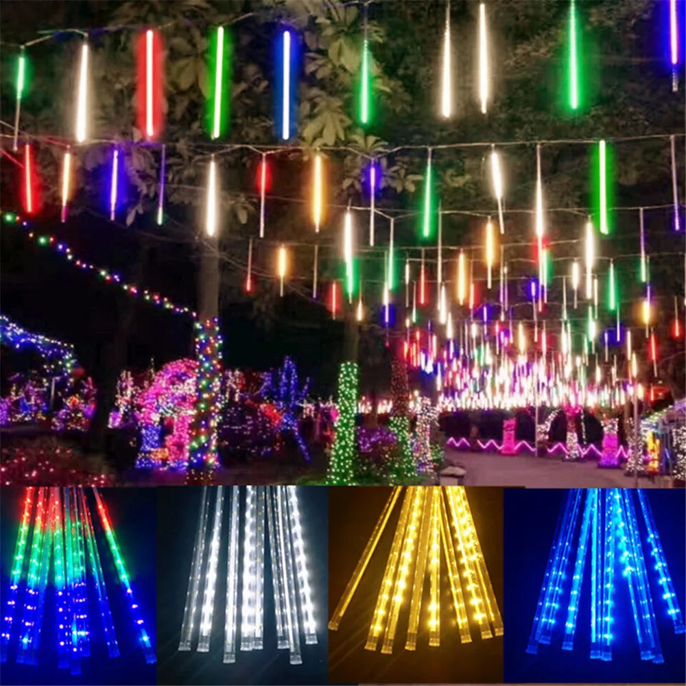 LumiRegen 50cm LED Vallende Sterren Regen-kerstverlichting - buitenverlichting