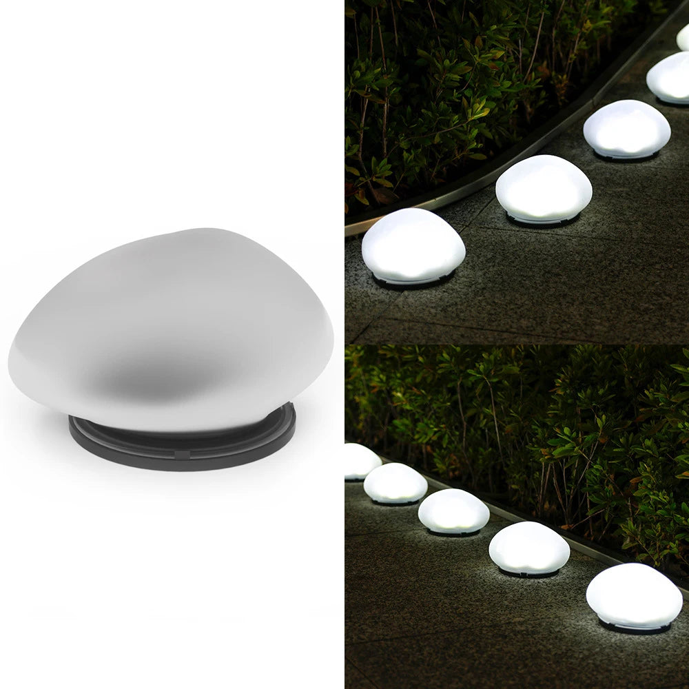 LUXGLOW Solar Kiezel Buitenlamp - buitenverlichting - detail