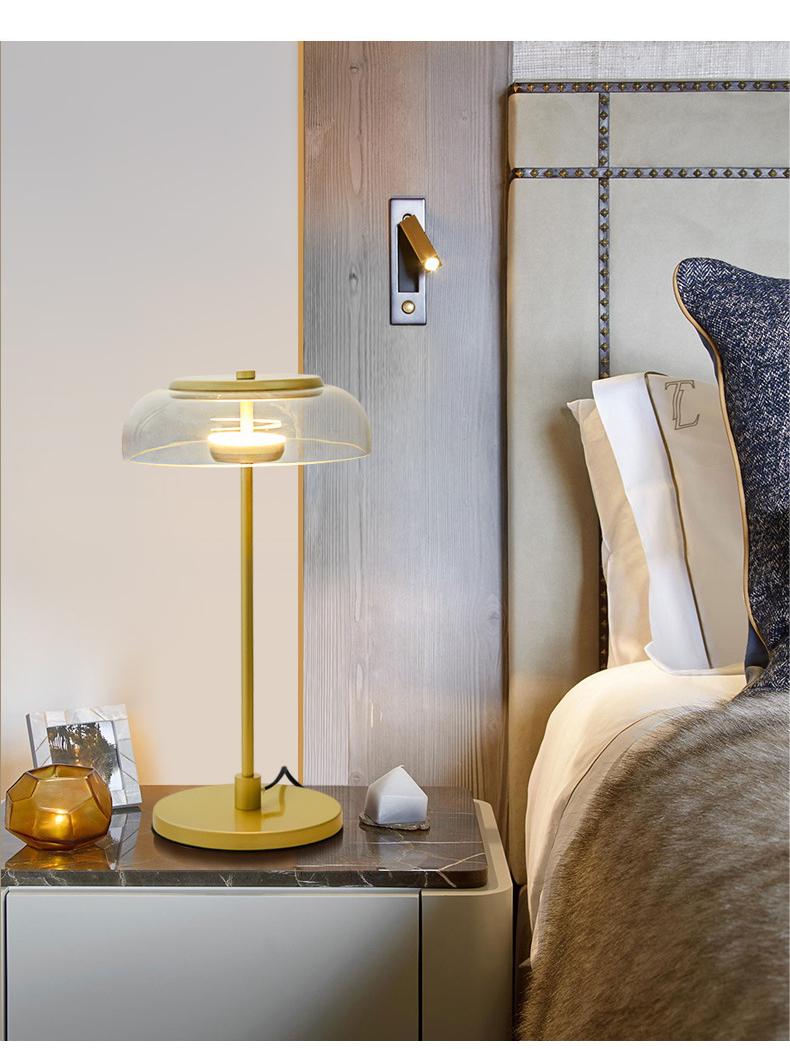 Aurélo – Designer Tafellamp van Glas met LED in Postmoderne Stijl - tafellampen - afmetingen
