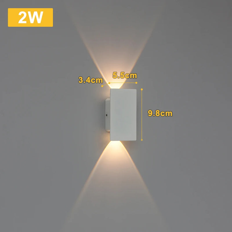 LumaShield Duo – LED Wandlamp Zwart & Wit