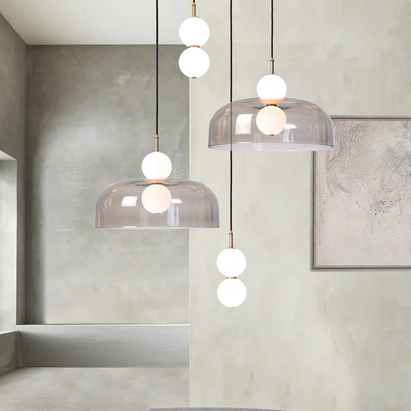 NordLume DuoSphere – Scandinavische Dubbele Glazen Hanglamp