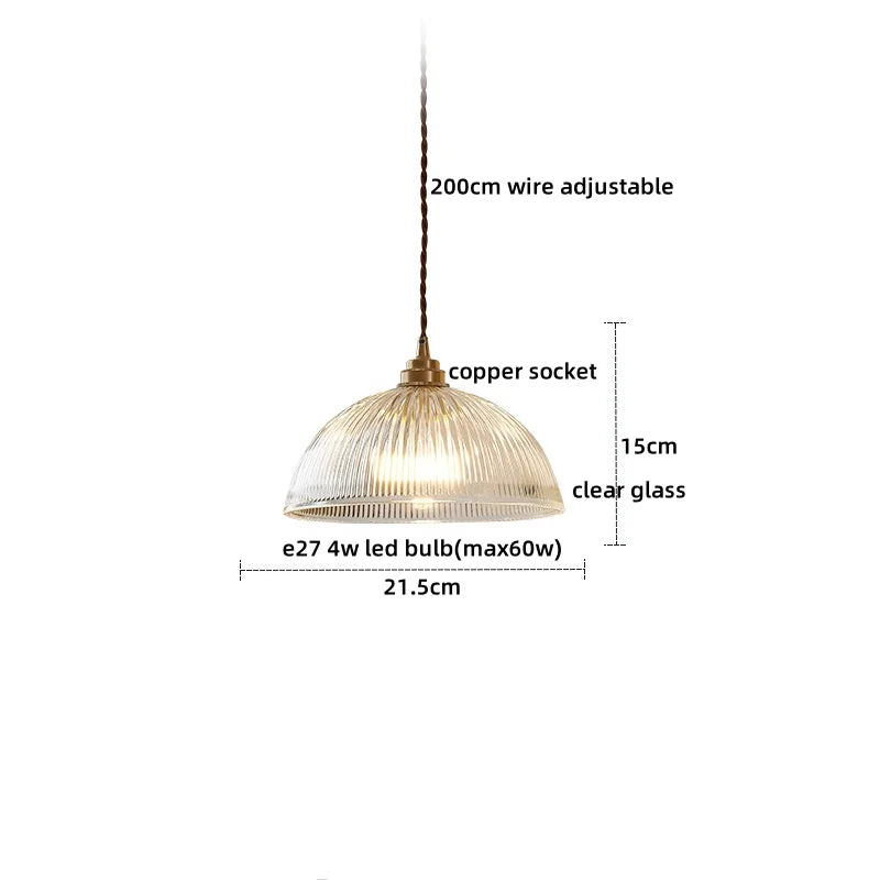 AuroraLuxe LED Hanglamp – Koper & Glas Design voor Moderne Interieurs