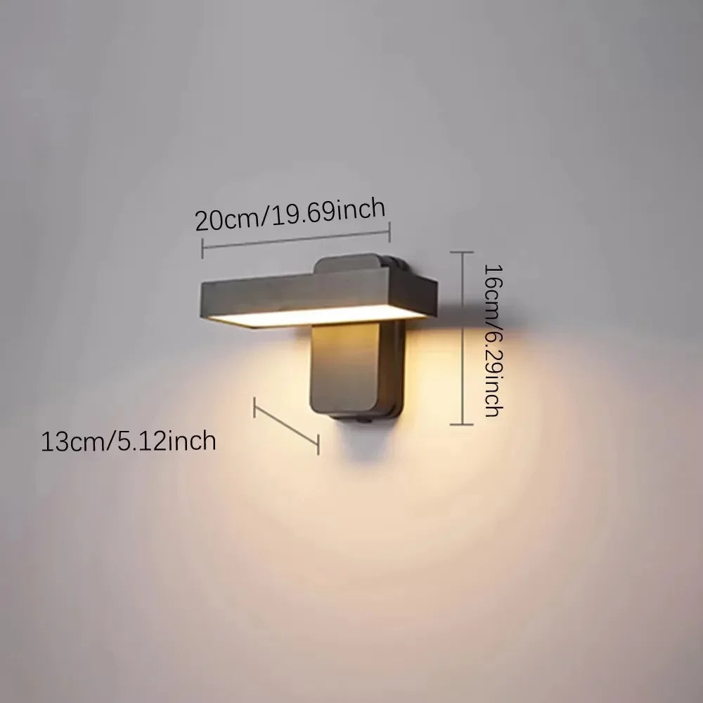 Waterdichte LED Buitenlamp - wandlamp - gemonteerd