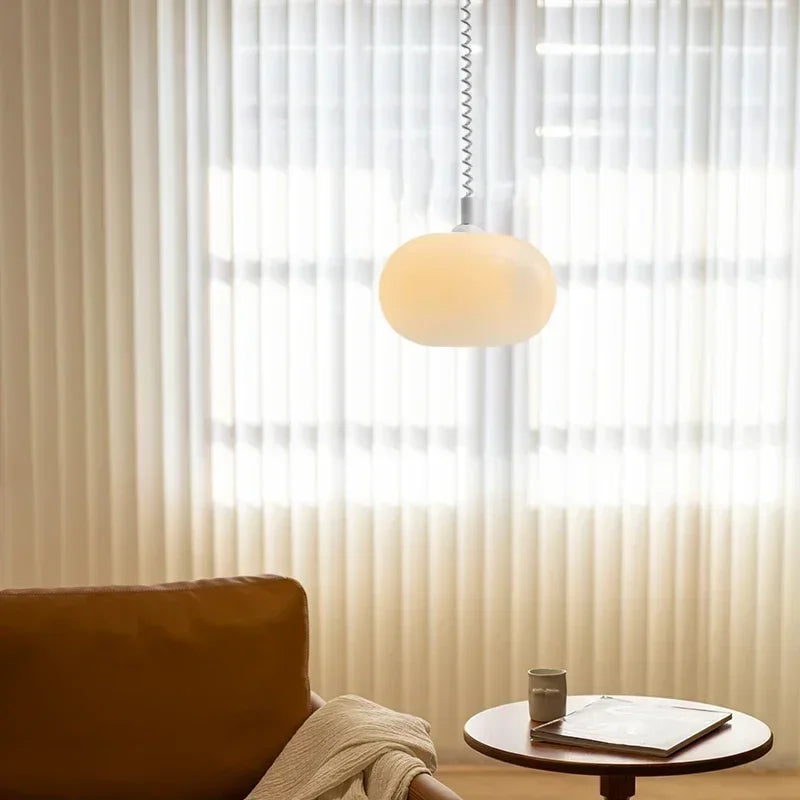 LumiGlas – Minimalistische Glazen Hanglamp - hanglampen - zijaanzicht