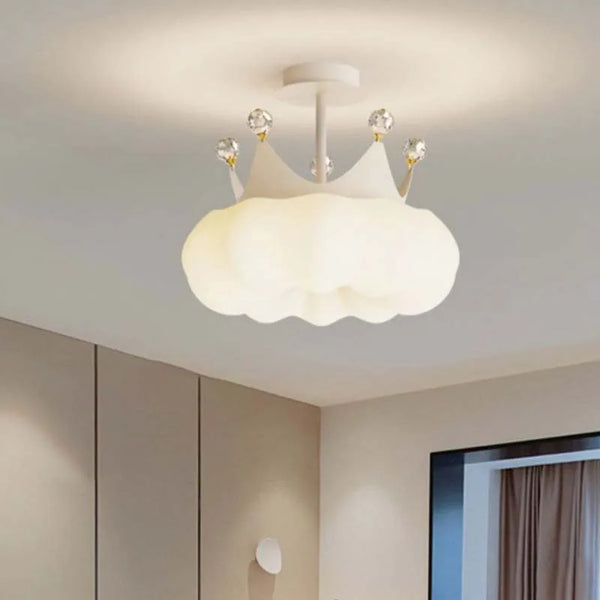 PrincessLume – Franse Kroonlamp met Crèmekleurige Windstijl