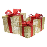 LumiGift 3-Delige Verlichte Cadeaudoos Set met LED