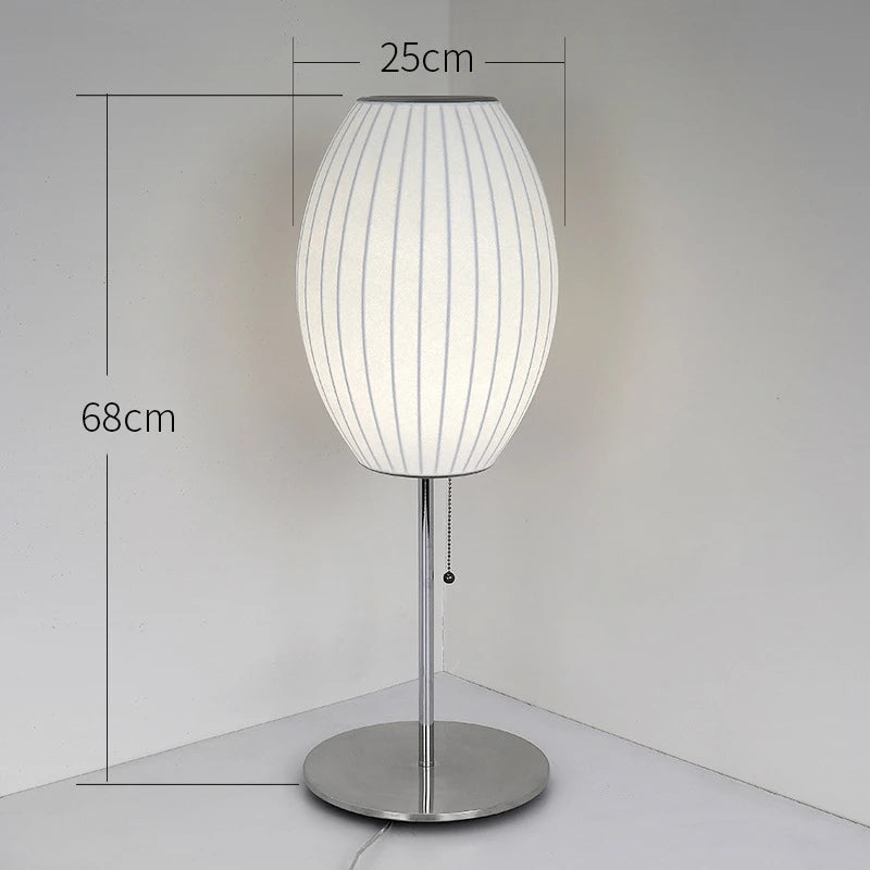 SakuraSilk – Japanse Handgeweven Zijde Wandlamp - wandlamp & tafellamp - zijaanzicht
