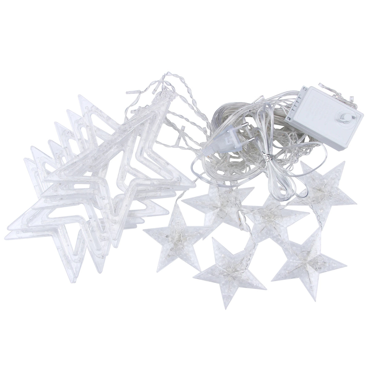LumiSter 3.5M Sterren Gordijnverlichting – 138 LED Fairy Lights Kerstverlichting - buitenverlichting - afmetingen