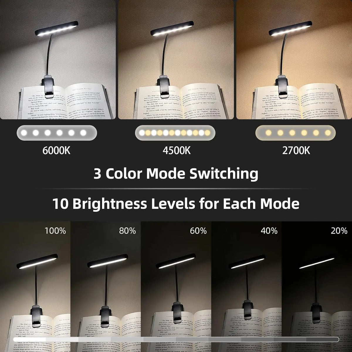 GlowRead LED Boeklamp - accessoires - sfeerbeeld
