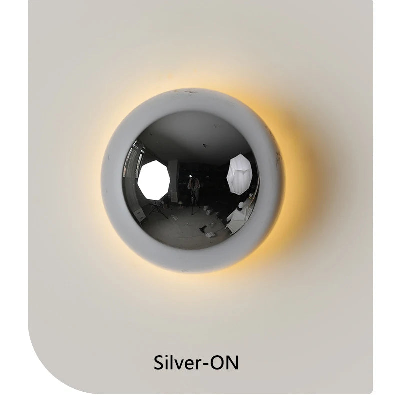 LumiBau Luxe Bauhaus Ronde Wandlamp - wandlamp - sfeerbeeld