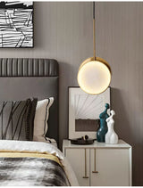 Round Marble Wall Lamp