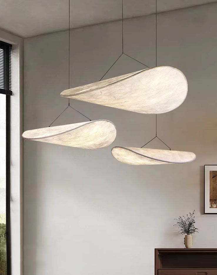 Japandi Stijl Zijden Hanglamp Kroonluchter - hanglampen - afmetingen
