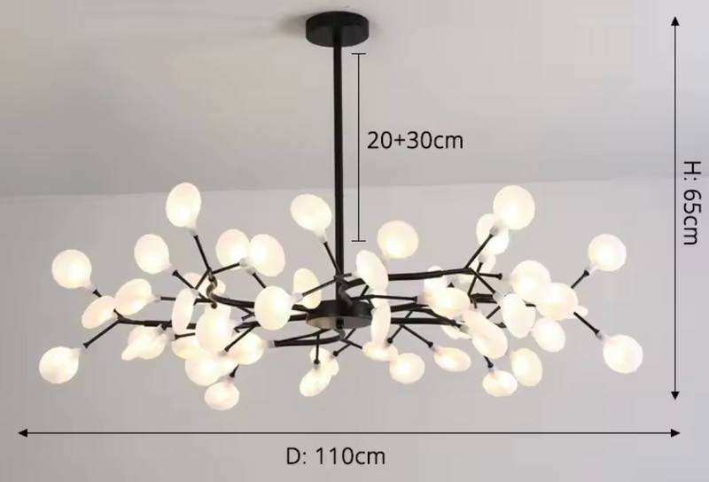 Simplicity Vertakte Vuurvliegkroonluchter