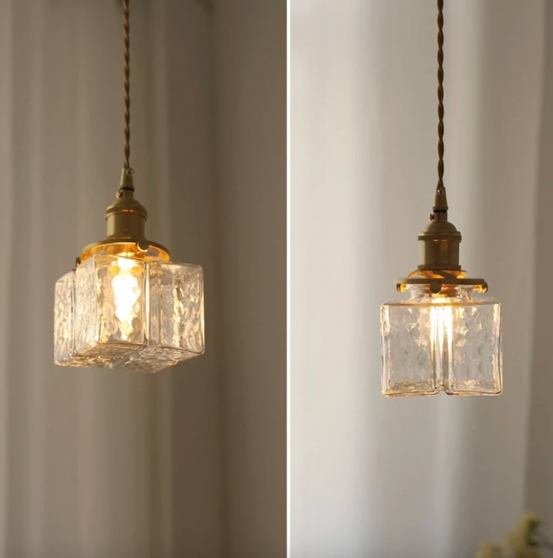 Fatima - Moderne Retro Glazen Hanglamp - hanglampen - verlicht